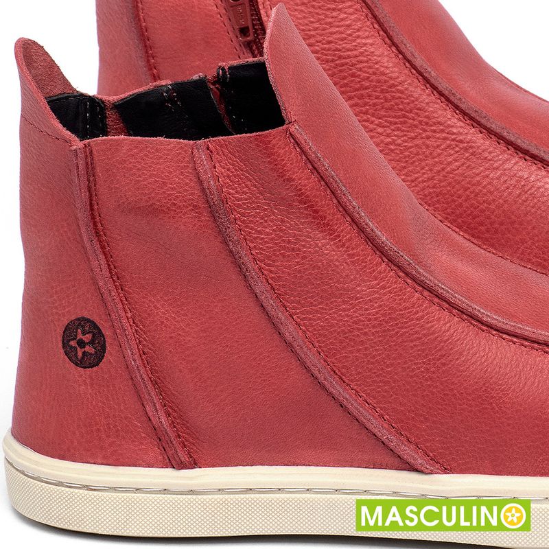 Laranja_Lima_Shoes_Sapatos_Masculinos_Tenis_Masculino___Cano_Alto_em_Couro_Vermelho_-_Codigo_-_141140_5