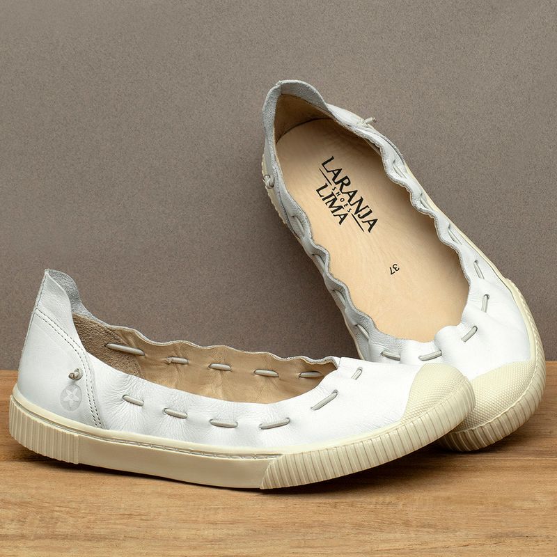 Laranja_Lima_Shoes_Sapatos_Femininos_Tenis___Cano_Baixo_em_Couro_Branco_-_Codigo_-_148068_3