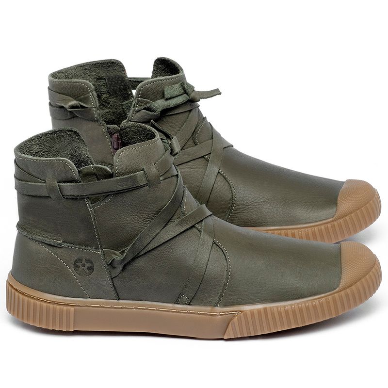 Laranja_Lima_Shoes_Sapatos_Femininos___Tenis___Cano_Alto_em_Couro_Musgo_-_Codigo_-_148050_1