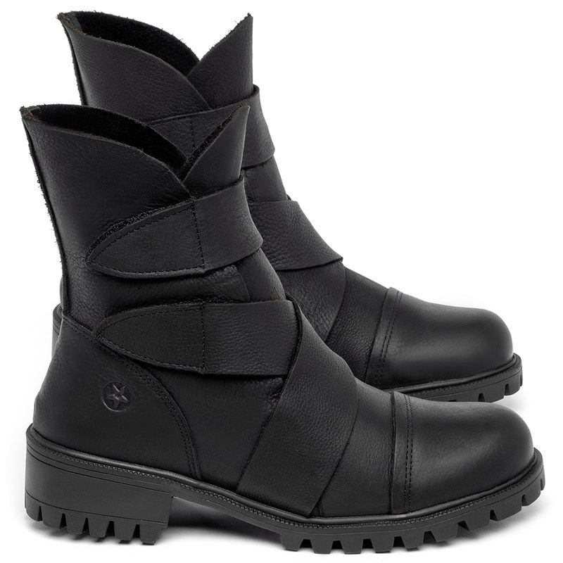 Laranja_Lima_Shoes_Sapatos_Femininos___Bota___Cano_Curto_Salto_de_3_cm_em_Couro_Preto_-_Codigo_-_137235_1