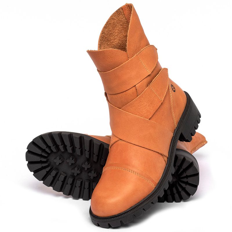 Laranja_Lima_Shoes_Sapatos_Femininos___Bota___Cano_Curto_Salto_de_3_cm_em_Couro_Laranja_-_Codigo_-_137235_2