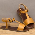Laranja_Lima_Shoes_Sapatos_Femininos___Sandalia_Rasteira___Flat_em_Couro_Amarelo_-_Codigo_-_141351_3