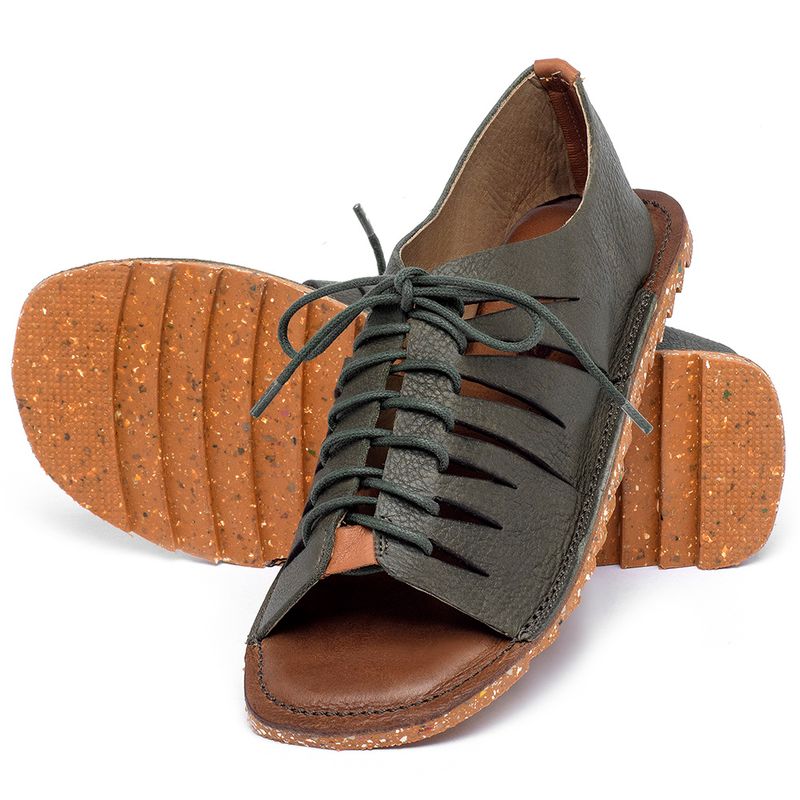 Laranja_Lima_Shoes_Sapatos_Femininos___Sandalia_Rasteira___Flat_em_Couro_Verde_-_Codigo_-_141296_2