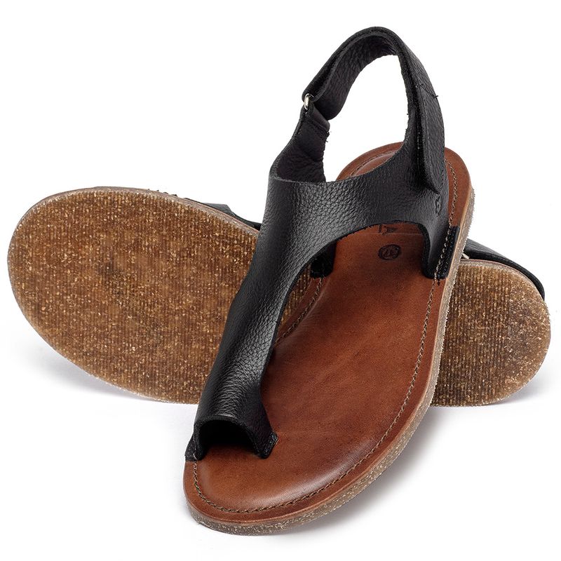 Laranja_Lima_Shoes_Sapatos_Femininos___Sandalia_Rasteira___Flat_em_Couro_Preto_-_Codigo_-_141102_2