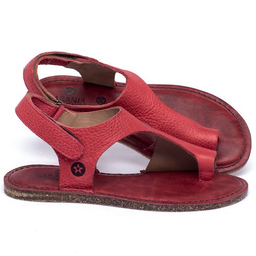 Sandália Rasteira   Flat em Couro Rosa - Codigo - 141102