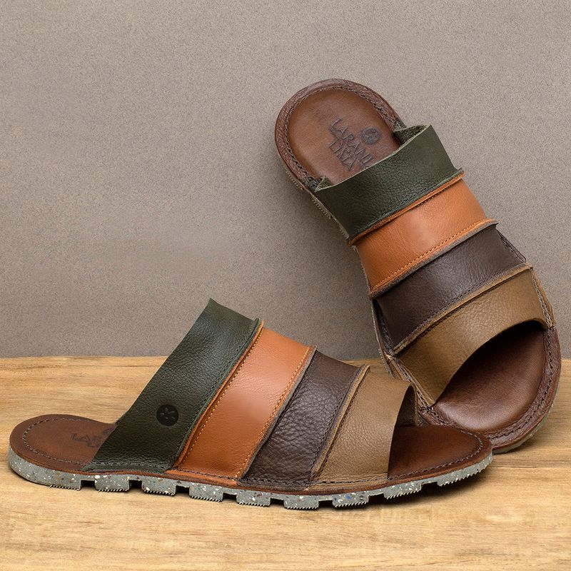 Laranja_Lima_Shoes_Sapatos_Femininos___Sandalia_Rasteira___Flat_em_Couro_Multicolor_-_Codigo_-_141374_3
