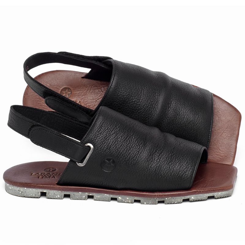 Laranja_Lima_Shoes_Sapatos_Femininos___Sandalia_Rasteira___Flat_em_Couro_Preto_-_Codigo_-_155011_1