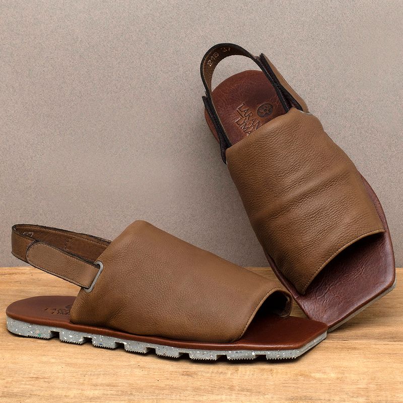 Laranja_Lima_Shoes_Sapatos_Femininos___Sandalia_Rasteira___Flat_em_Couro_Caramelo_-_Codigo_-_155011_3