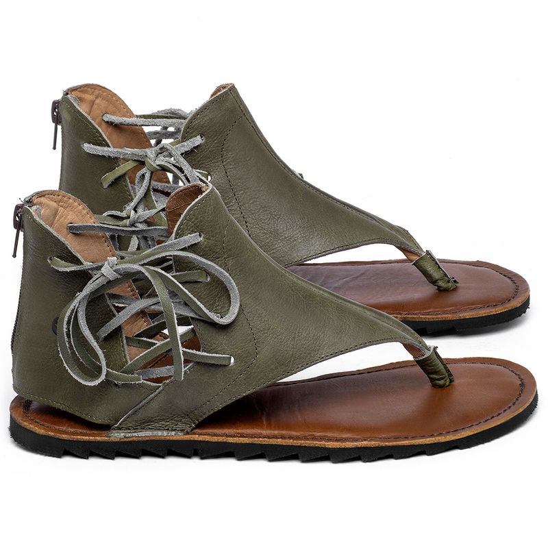 Laranja_Lima_Shoes_Sapatos_Femininos___Sandalia_Rasteira___Flat_em_Couro_Musgo_-_Codigo_-_141266_1