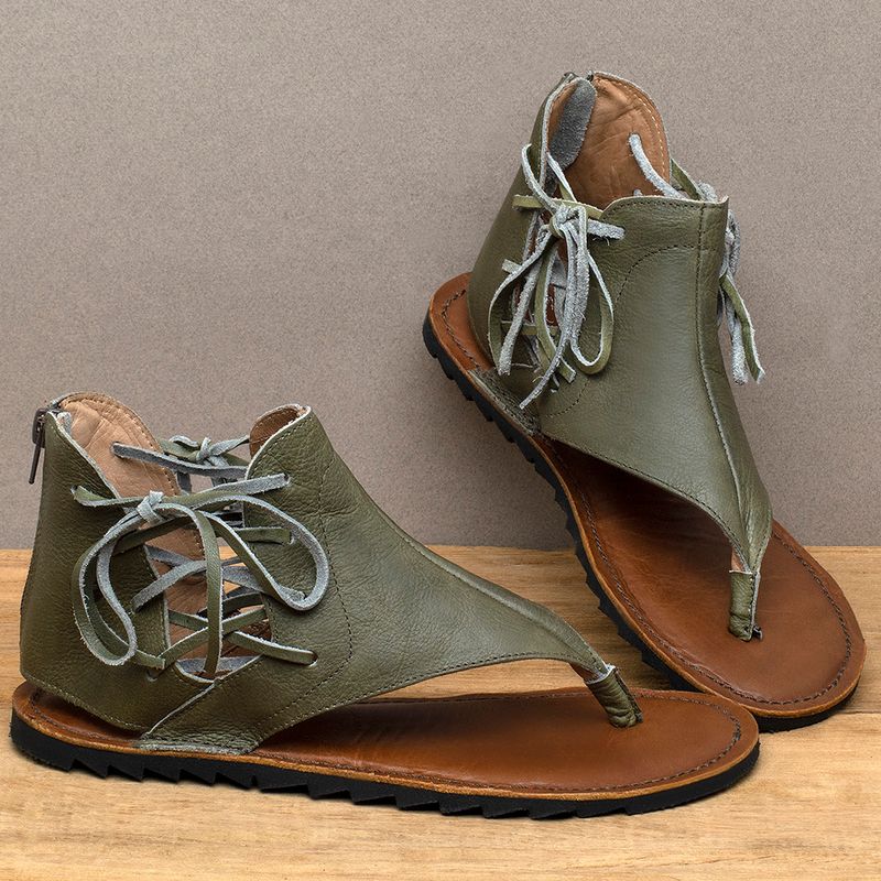 Laranja_Lima_Shoes_Sapatos_Femininos___Sandalia_Rasteira___Flat_em_Couro_Musgo_-_Codigo_-_141266_3