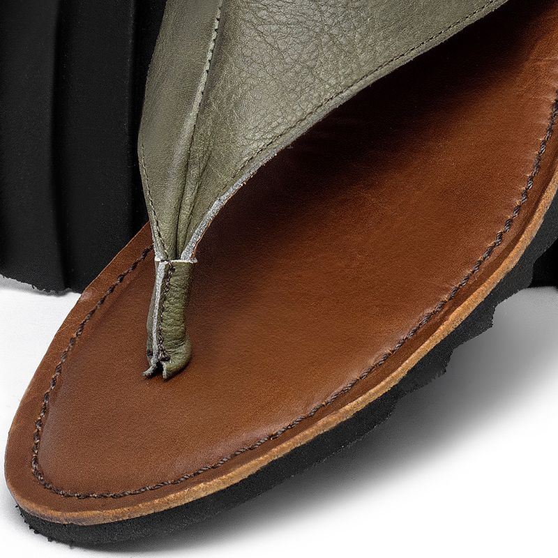 Laranja_Lima_Shoes_Sapatos_Femininos___Sandalia_Rasteira___Flat_em_Couro_Musgo_-_Codigo_-_141266_6