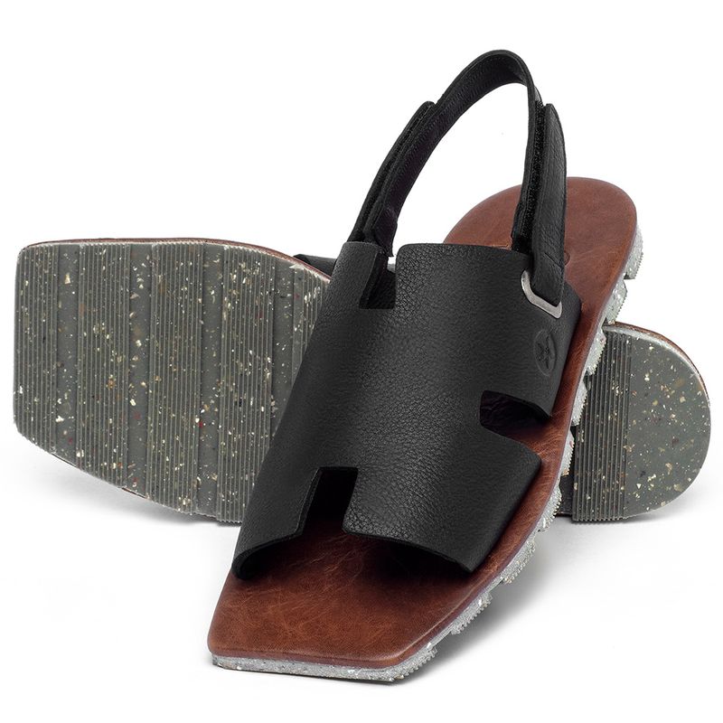 Laranja_Lima_Shoes_Sapatos_Femininos___Sandalia_Rasteira___Flat_em_Couro_Preto_-_Codigo_-_155010_2