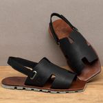 Laranja_Lima_Shoes_Sapatos_Femininos___Sandalia_Rasteira___Flat_em_Couro_Preto_-_Codigo_-_155010_3