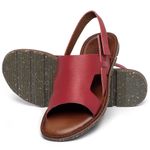 Laranja_Lima_Shoes_Sapatos_Femininos___Sandalia_Rasteira___Flat_em_Couro_Vermelho_-_Codigo_-_156006_2