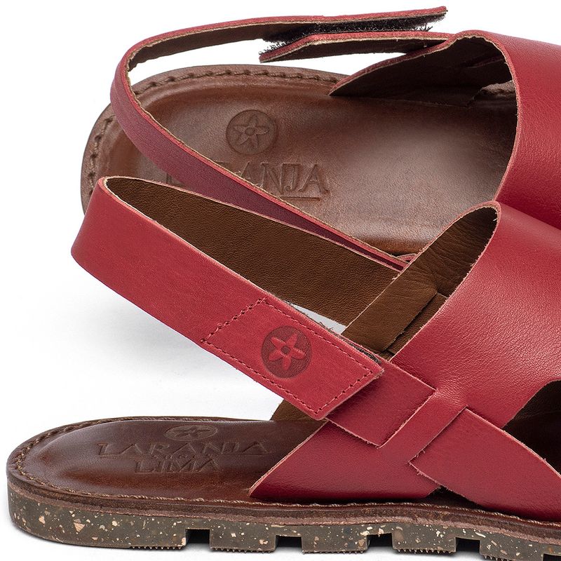 Laranja_Lima_Shoes_Sapatos_Femininos___Sandalia_Rasteira___Flat_em_Couro_Vermelho_-_Codigo_-_156006_5