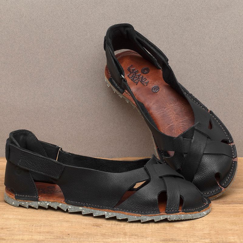 Laranja_Lima_Shoes_Sapatos_Femininos___Sandalia_Rasteira___Flat_em_Couro_Preto_-_Codigo_-_141279_3