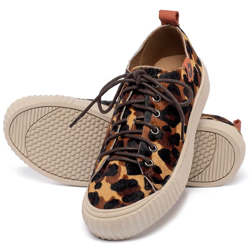 Laranja_Lima_Shoes_Sapatos_Femininos___Tenis___Cano_Baixo_em_Couro_Onca_-_Codigo_-_153046_2