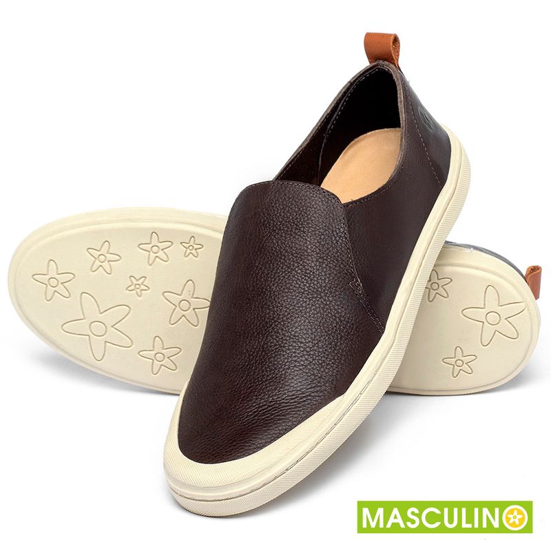 Laranja_Lima_Shoes_Sapatos_Masculinos___Tenis_Masculino___Cano_Baixo_em_Couro_Cafe_-_Codigo_-_141089_2