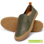 Laranja_Lima_Shoes_Sapatos_Masculinos___Tenis_Masculino___Cano_Baixo_em_Couro_Verde_-_Codigo_-_141089_2