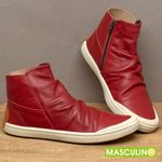 Laranja_Lima_Shoes_Sapatos_Masculinos___Tenis_Masculino___Cano_Alto_em_Couro_Vermelho_-_Codigo_-_141197_3