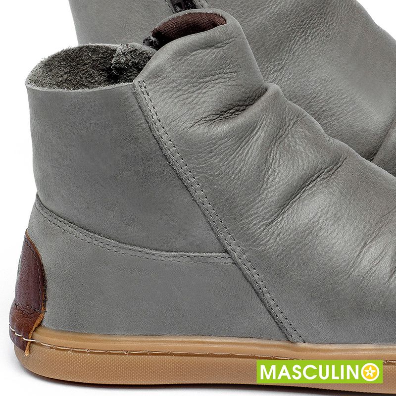 Laranja_Lima_Shoes_Sapatos_Masculinos___Tenis_Masculino___Cano_Alto_em_Couro_Cinza_-_Codigo_-_141197_5