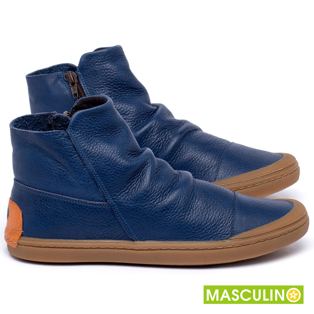 Tenis cano best sale alto masculino azul