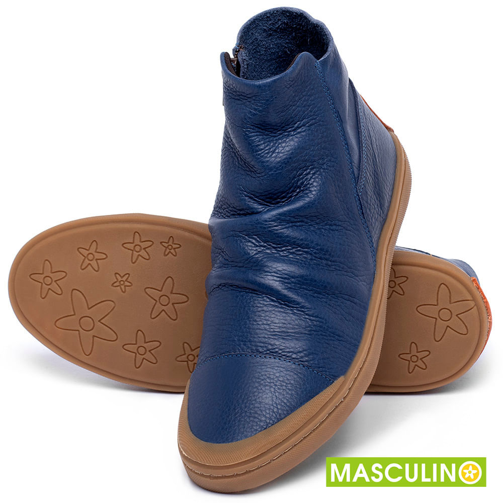 Tenis cano shop alto masculino azul
