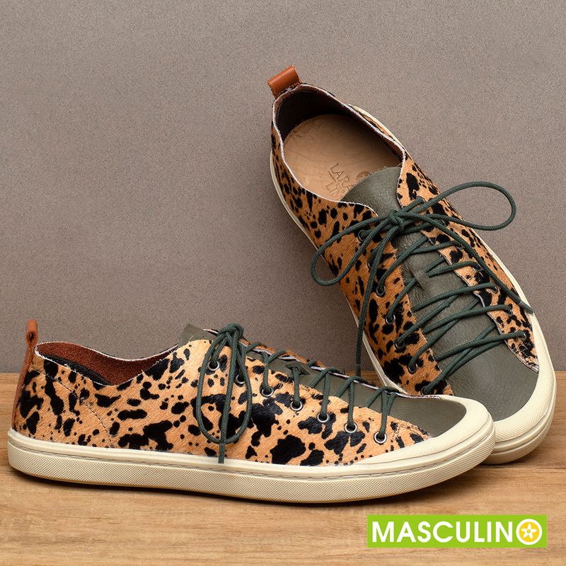 Laranja_Lima_Shoes_Sapatos_Masculinos___Tenis_Masculino___Cano_Baixo_em_Couro_Onca_-_Codigo_-_141299_3