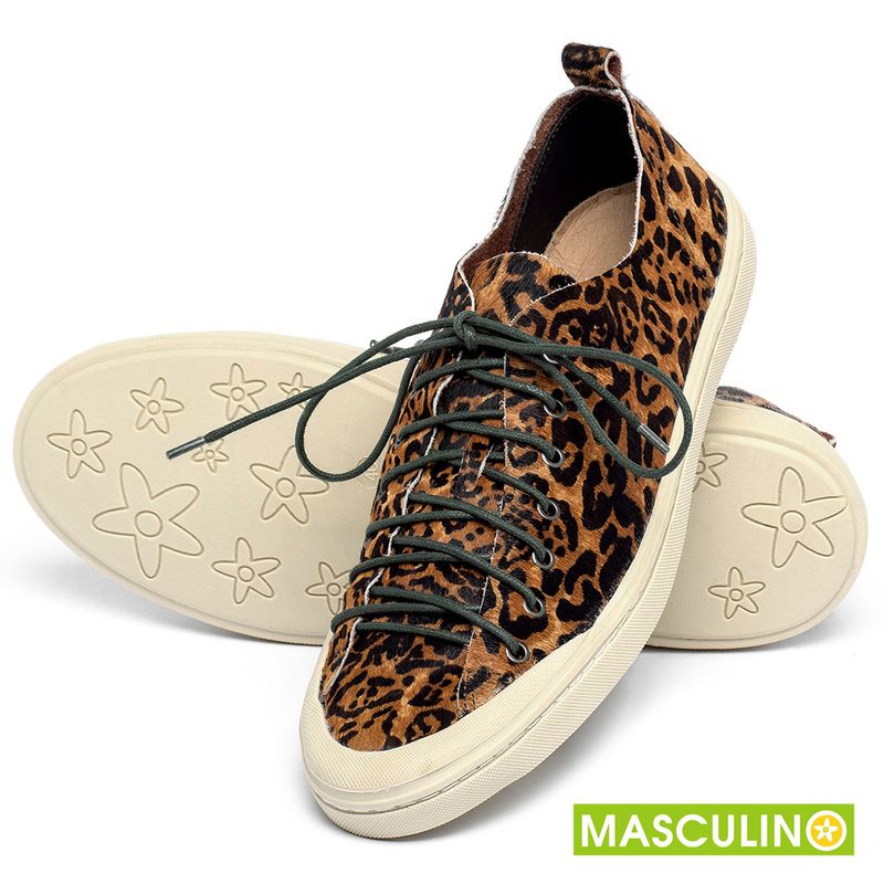 Laranja_Lima_Shoes_Sapatos_Masculinos___Tenis_Masculino___Cano_Baixo_em_Couro_Onca_-_Codigo_-_141299_2