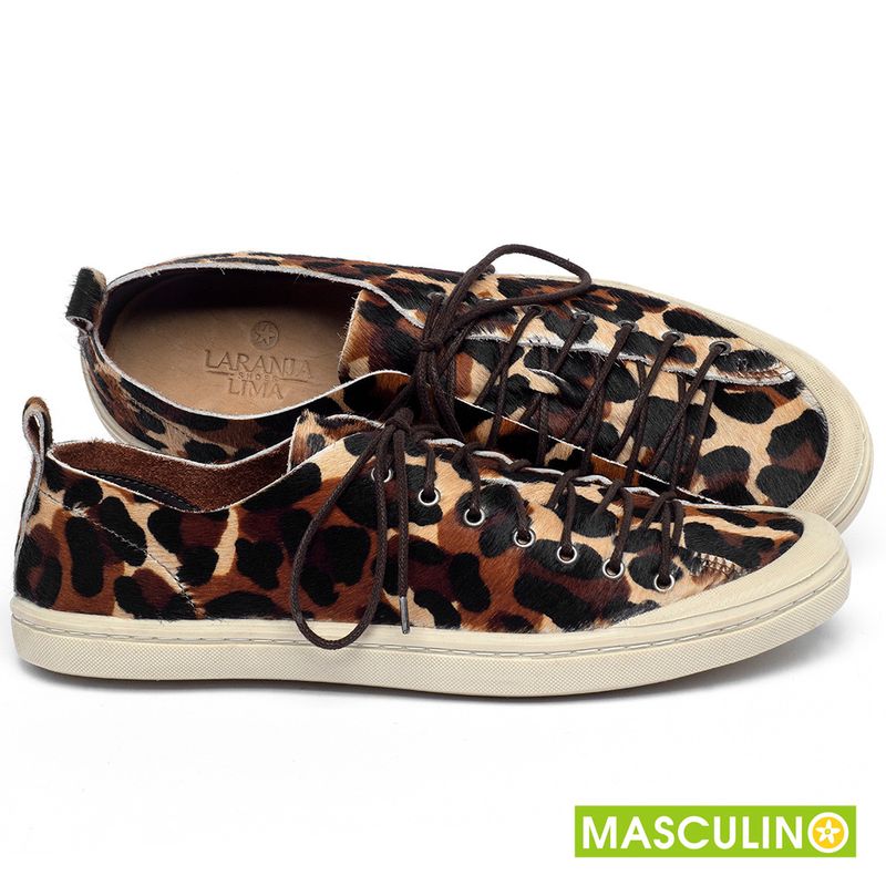 Laranja_Lima_Shoes_Sapatos_Masculinos___Tenis_Masculino___Cano_Baixo_em_Couro_Onca_-_Codigo_-_141299_1