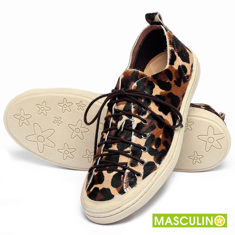 Laranja_Lima_Shoes_Sapatos_Masculinos___Tenis_Masculino___Cano_Baixo_em_Couro_Onca_-_Codigo_-_141299_2