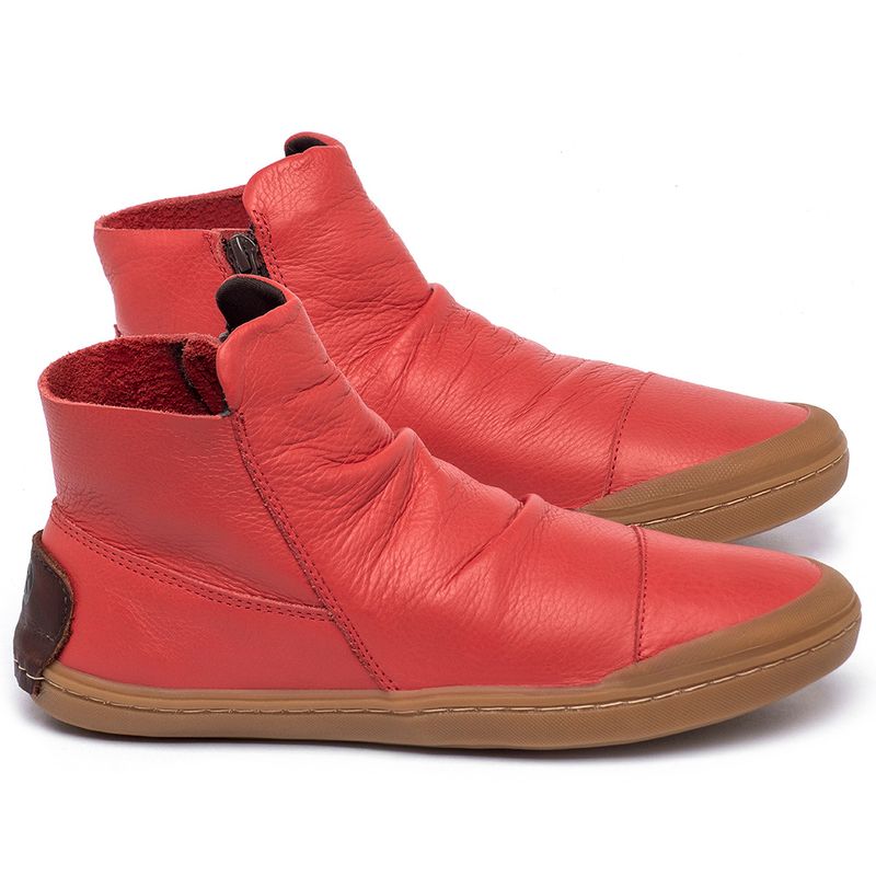 Laranja_Lima_Shoes_Sapatos_Femininos___Tenis___Cano_Alto_em_Couro_Vermelho_-_Codigo_-_141189_1