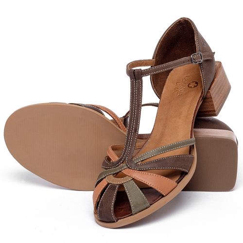 Sandália   Laranja Lima Shoes Classic Salto de 3 cm em Couro Colorido - Codigo - 3930