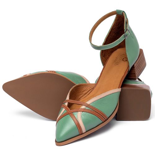 Sandália   Laranja Lima Shoes Classic Salto de 3 cm em Couro Colorido - Codigo - 3958