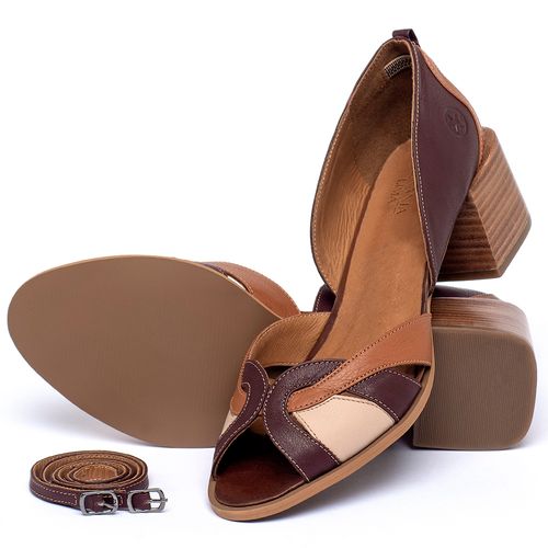 Sandália   Laranja Lima Shoes Classic Salto de 5 cm em Couro Colorido - Codigo - 3951