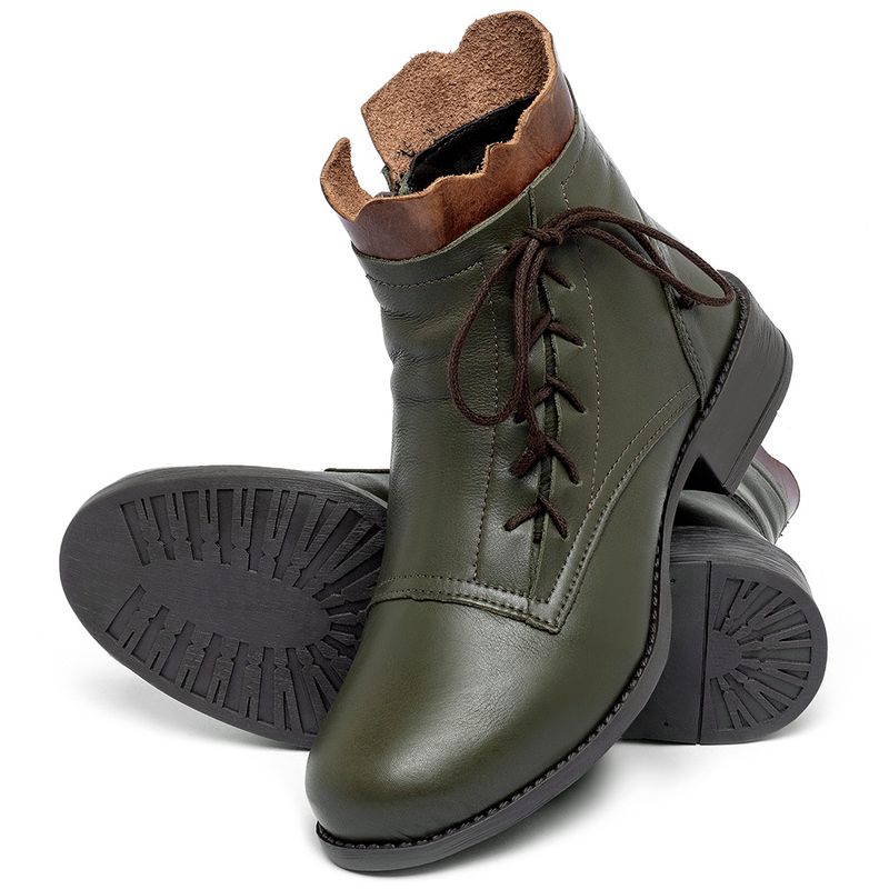 Laranja_Lima_Shoes_Sapatos_Femininos___Bota___Cano_Curto_Salto_de_3_cm_em_Couro_Musgo_-_Codigo_-_141129_2