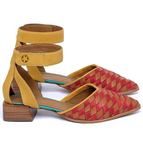 Scarpin   Bico Fino Salto de 3 cm em Couro Colorido - Codigo - 3927