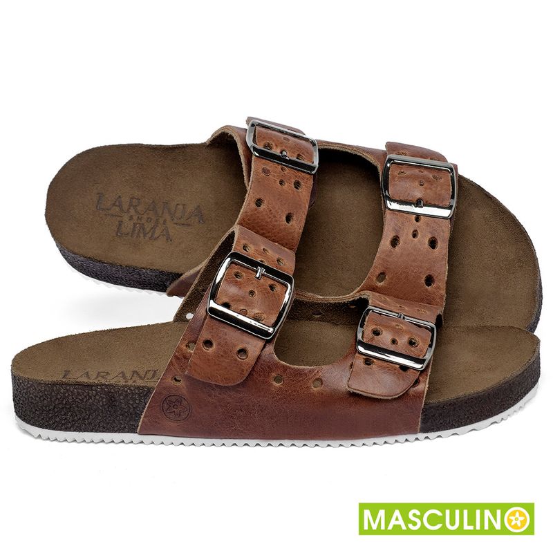 Laranja_Lima_Shoes_Sapatos_Masculinos___Rasteira_em_Couro_Marrom_-_Codigo_-_148073_1