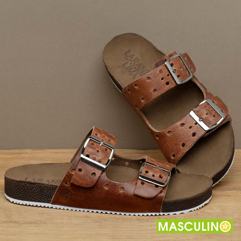 Laranja_Lima_Shoes_Sapatos_Masculinos___Rasteira_em_Couro_Marrom_-_Codigo_-_148073_3