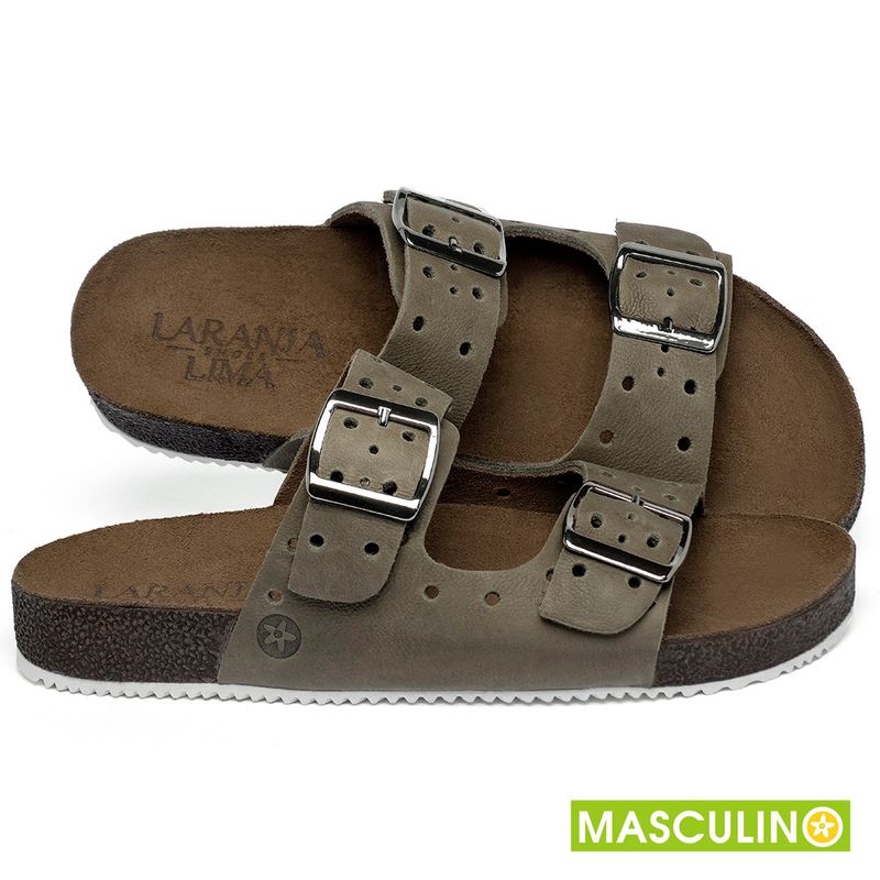 Laranja_Lima_Shoes_Sapatos_Masculinos___Rasteira_em_Couro_Musgo_-_Codigo_-_148073_1