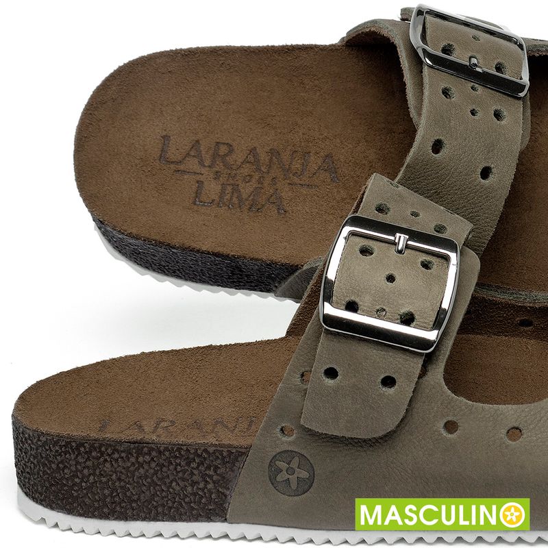 Laranja_Lima_Shoes_Sapatos_Masculinos___Rasteira_em_Couro_Musgo_-_Codigo_-_148073_5