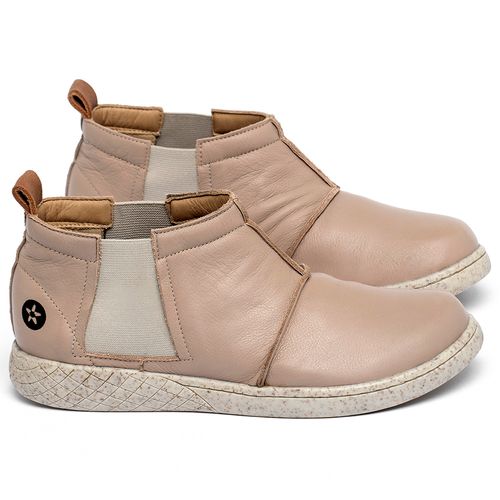 Tênis   Cano Alto em Couro Nude - Codigo - 155017