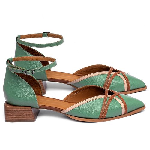 Sandália   Laranja Lima Shoes Classic Salto de 3 cm em Couro Colorido - Codigo - 3958