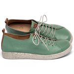 Laranja_Lima_Shoes_Sapatos_Femininos___Tenis___Cano_Baixo_em_Couro_Verde_-_Codigo_-_156018_1