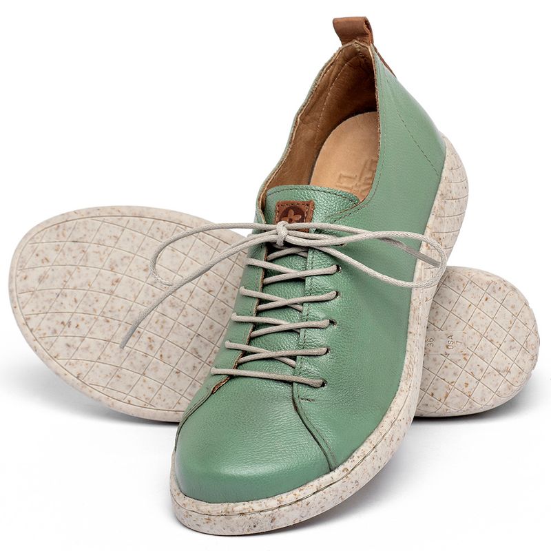 Laranja_Lima_Shoes_Sapatos_Femininos___Tenis___Cano_Baixo_em_Couro_Verde_-_Codigo_-_156018_2