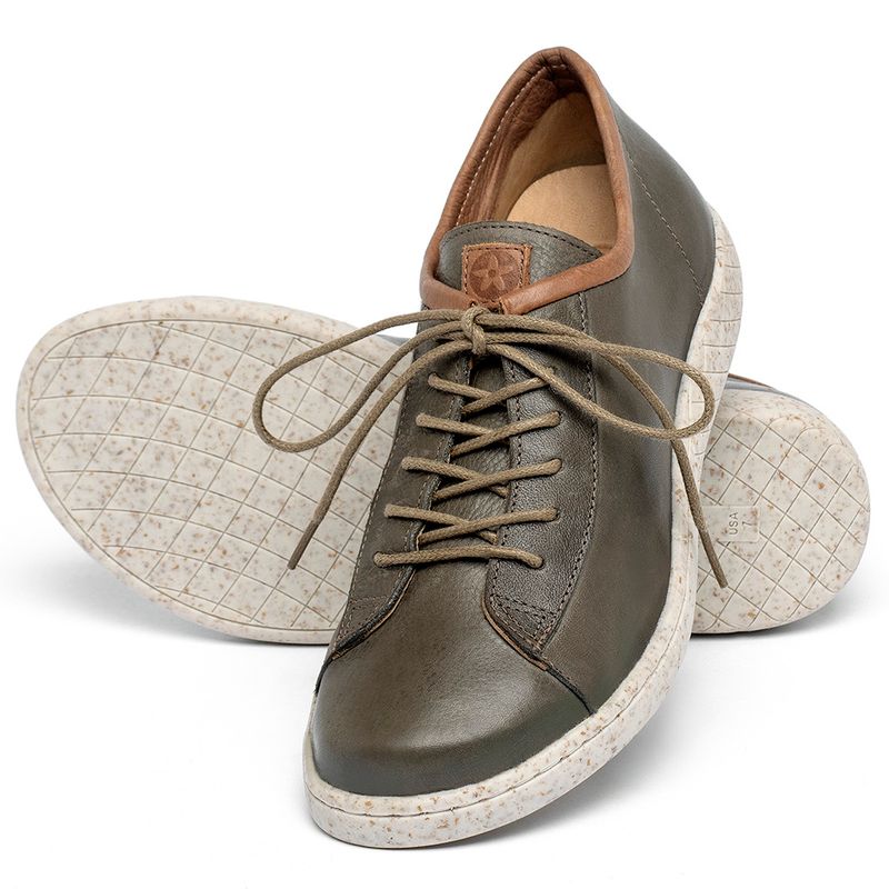 Laranja_Lima_Shoes_Sapatos_Femininos___Tenis___Cano_Baixo_em_Couro_Musgo_-_Codigo_-_156020_2