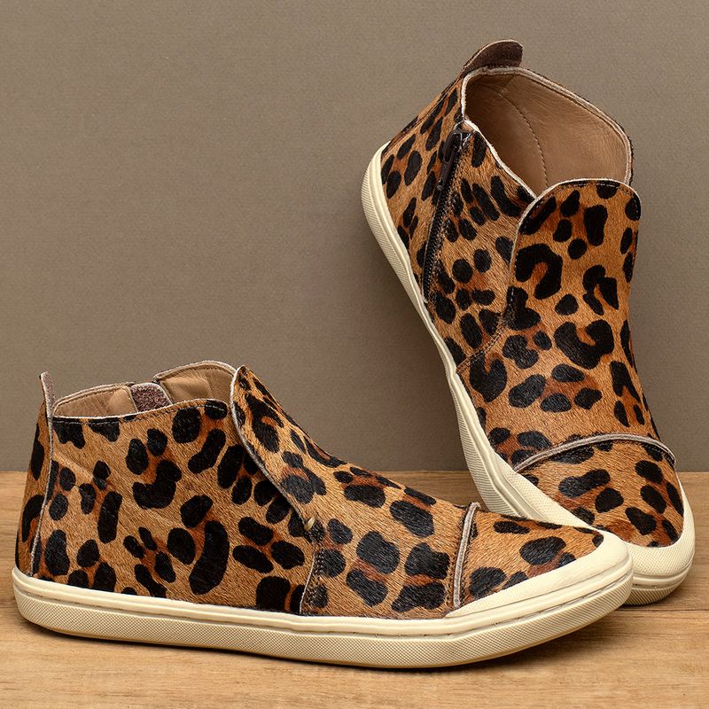 Laranja_Lima_Shoes_Sapatos_Femininos___Tenis___Cano_Alto_em_Couro_Onca_-_Codigo_-_141263_3