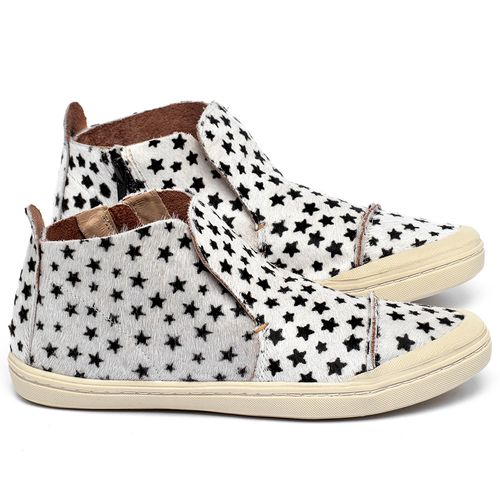Tênis   Cano Alto em Couro Animal Print - Codigo - 141263