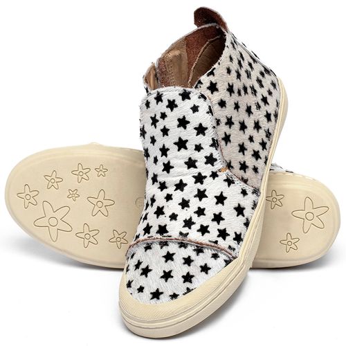 Tênis   Cano Alto em Couro Animal Print - Codigo - 141263