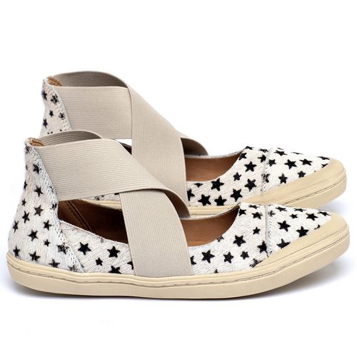 Tênis   Cano Baixo em Couro Animal Print - Codigo - 141262